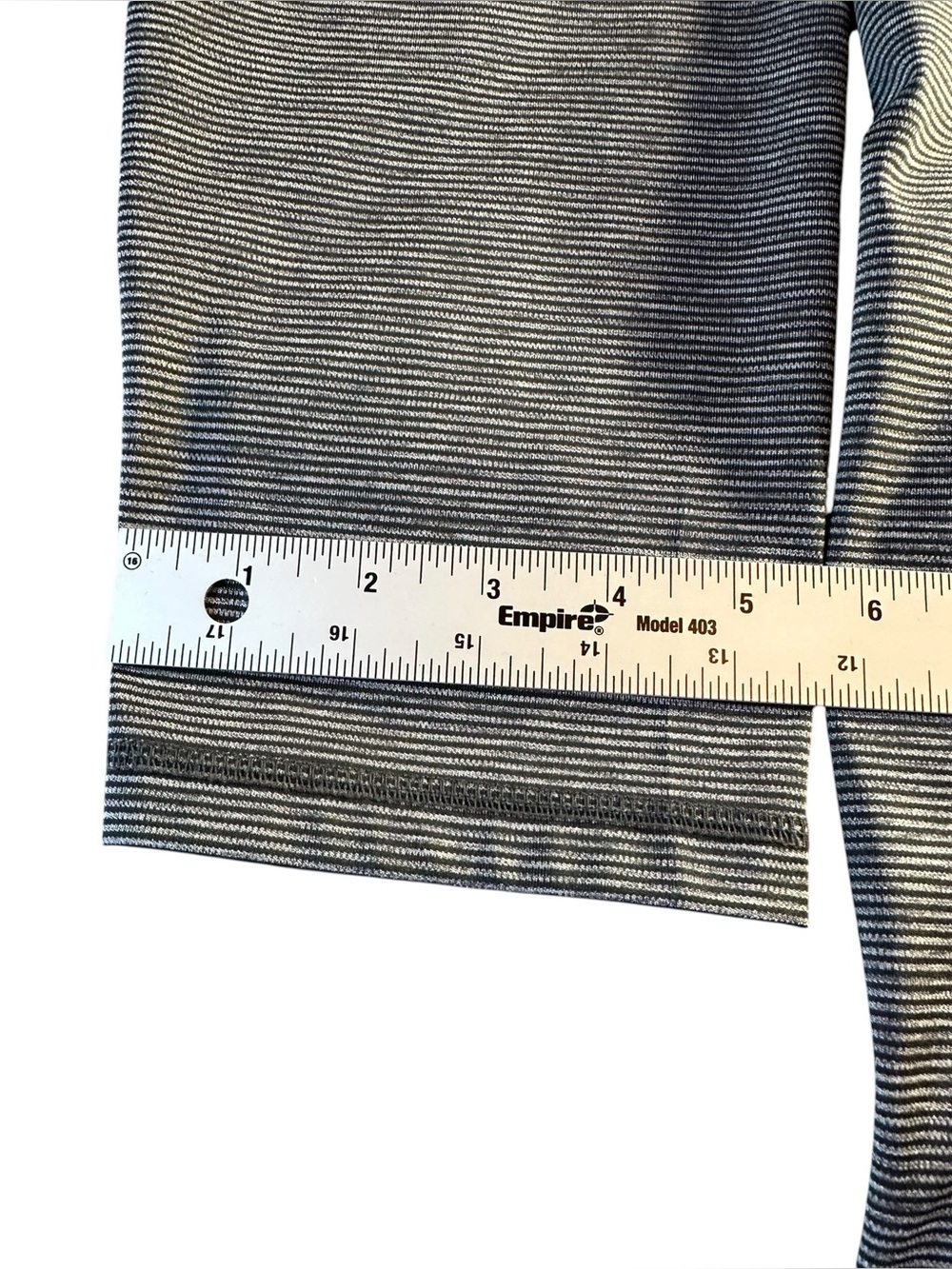 Maelreg Men's Grey Stripe Performance Quarter-Zip Pullover 3XL - Picture 8 of 10